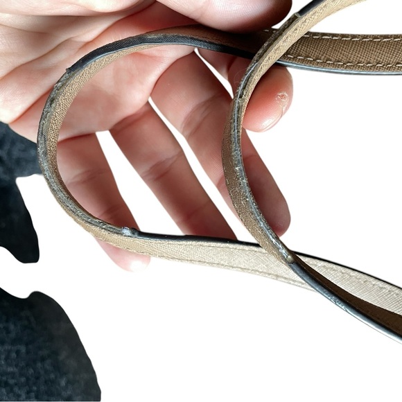 Michael Kors Jet Set Medium‎ Saffiano Leather Top-Zip Tote Bag – Tan - Picture 9 of 16